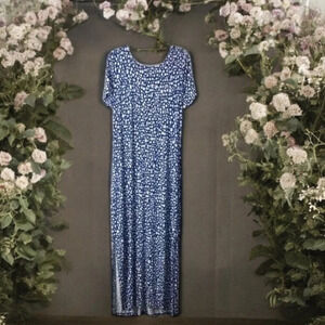 Eloquii Elements Maxi Dress Womens 18 20 Cutout Abstract